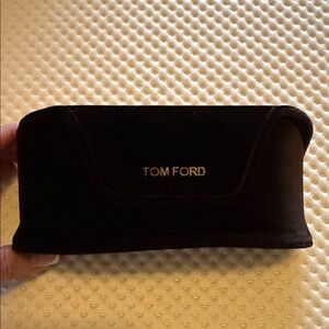 Tom Ford Luxurious Black Velvet Eyewear Case